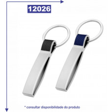 Chaveiro metálico, com abridor de garrafa 12026