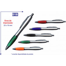 Caneta Personalizada Plástica 518